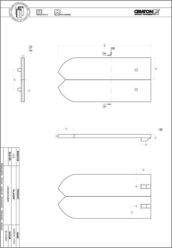 Plik CAD produktu KLASSIK krój zaokrąglony RUND-LH