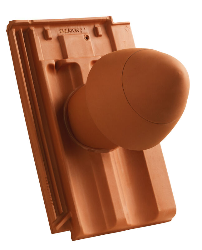 RAP SIGNUM ceramiczny kominek odpowietrzający instalację sanitarną DN 125 mm ze zdejmowaną pokrywą, z giętkim przewodem przył. (z adapterem)